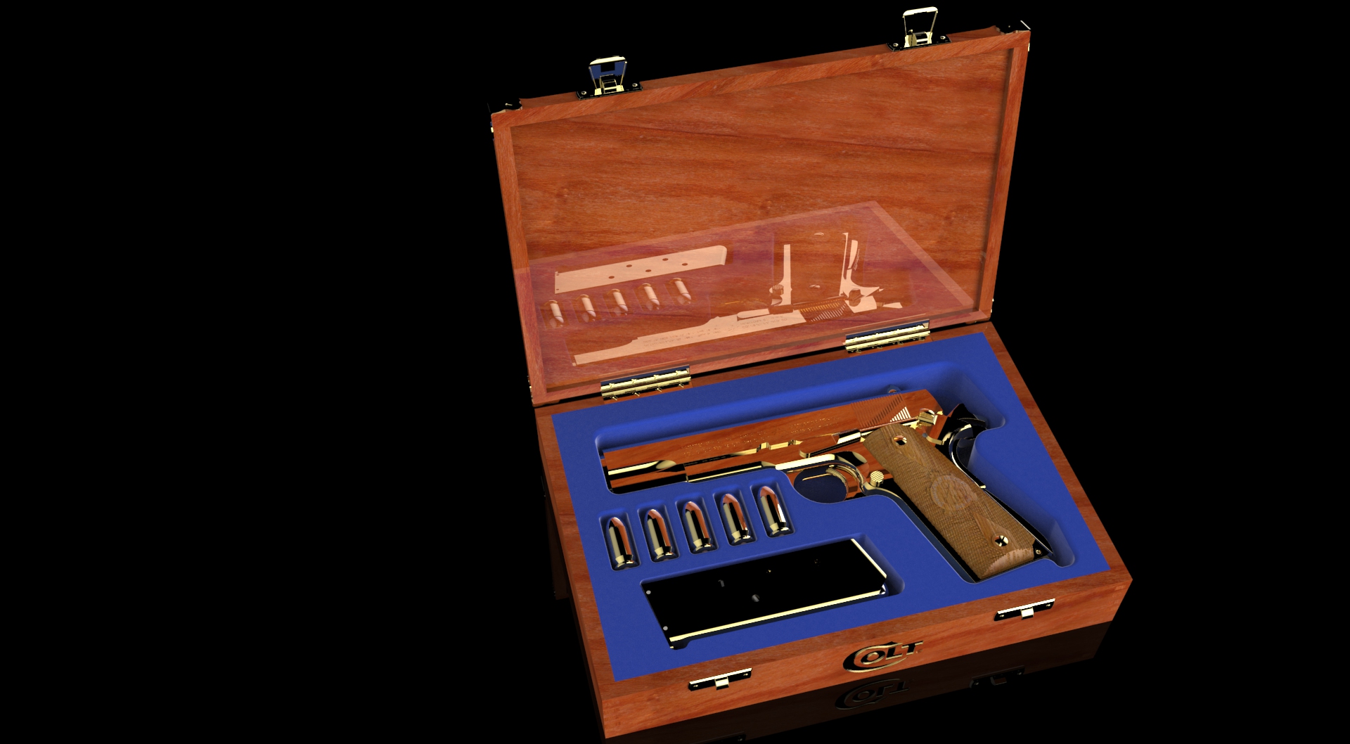 柯尔特M1911展示盒